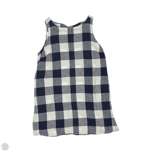Dress Casual Short By Ava & Viv In Blue & White, Size: 1x