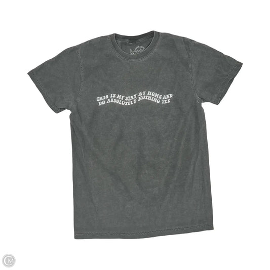 Top Short Sleeve By Clothes Mentor In Grey, Size: S