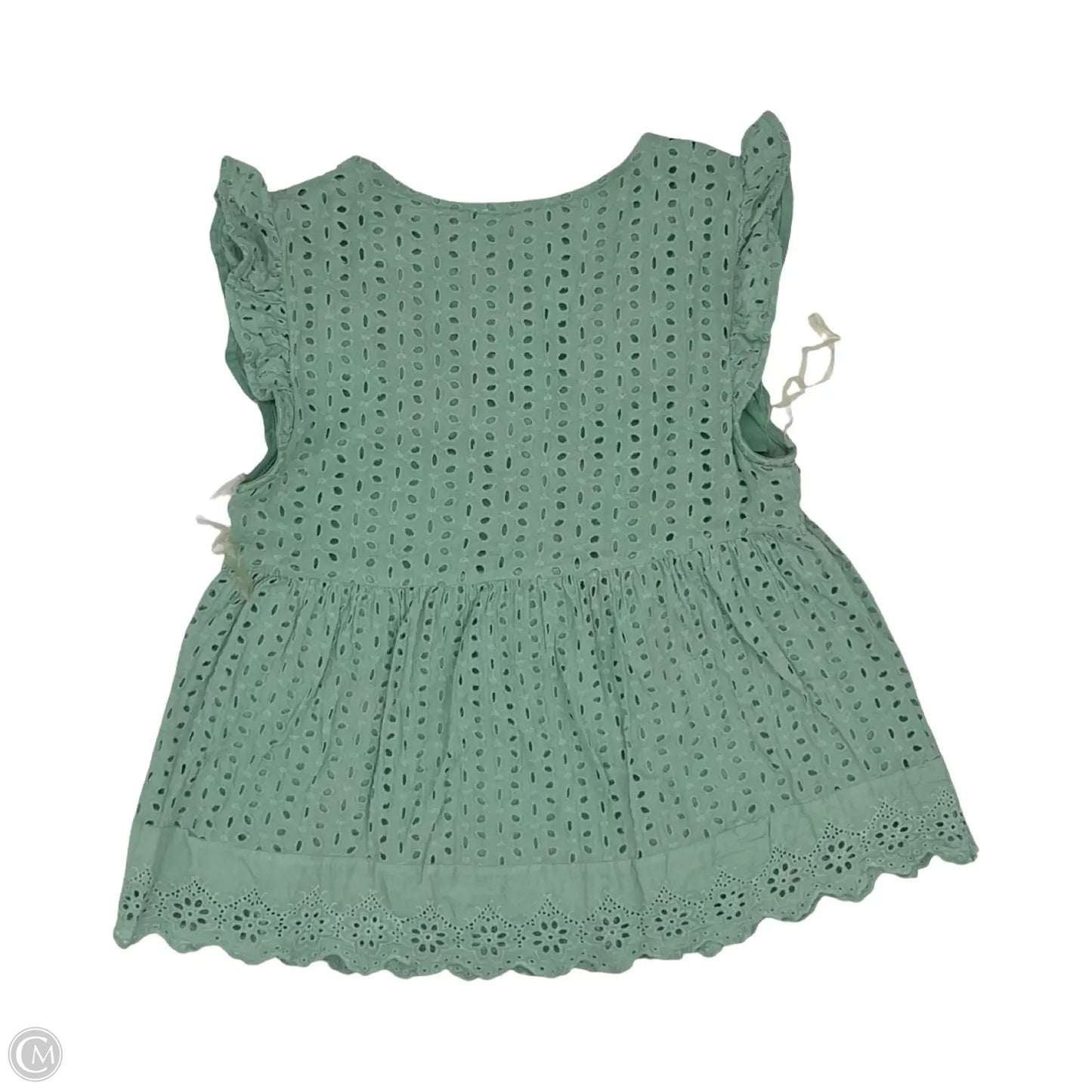 Blouse Sleeveless By Entro In Green, Size: S