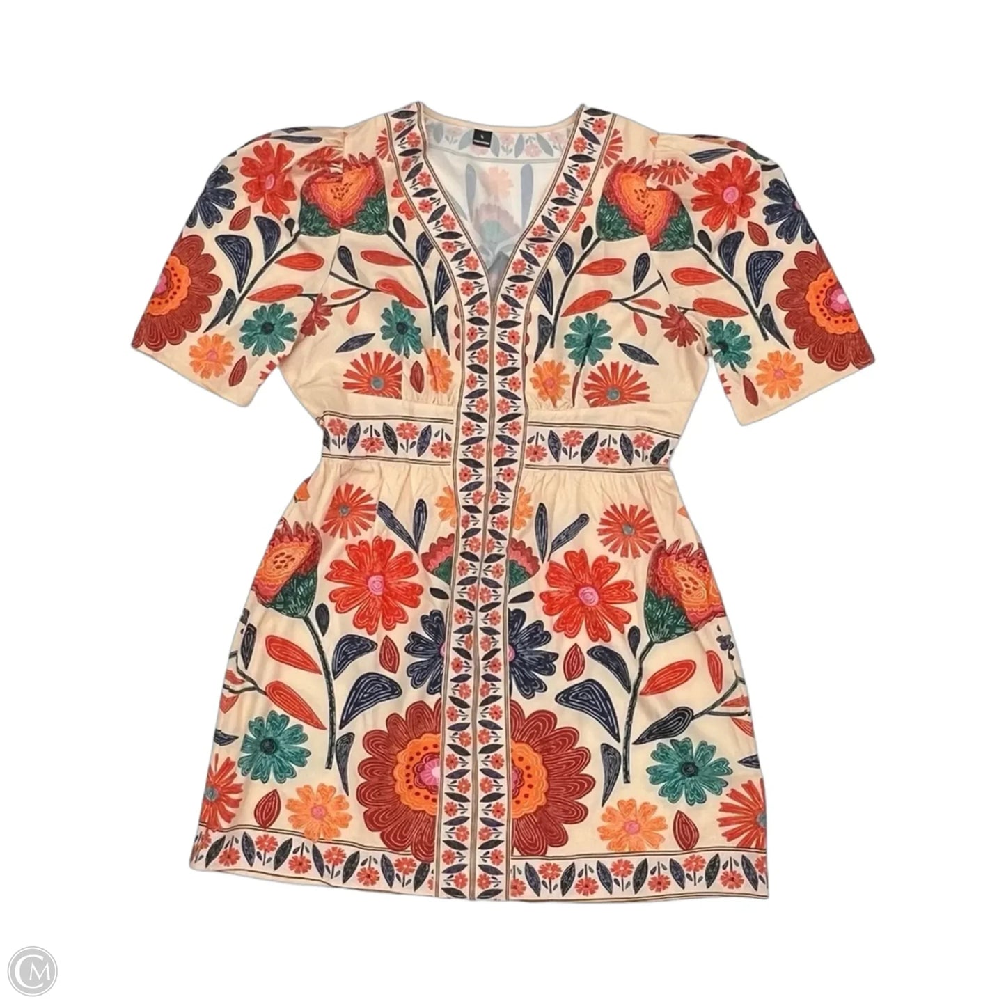 Dress Party Short By Cme In Floral Print, Size: L