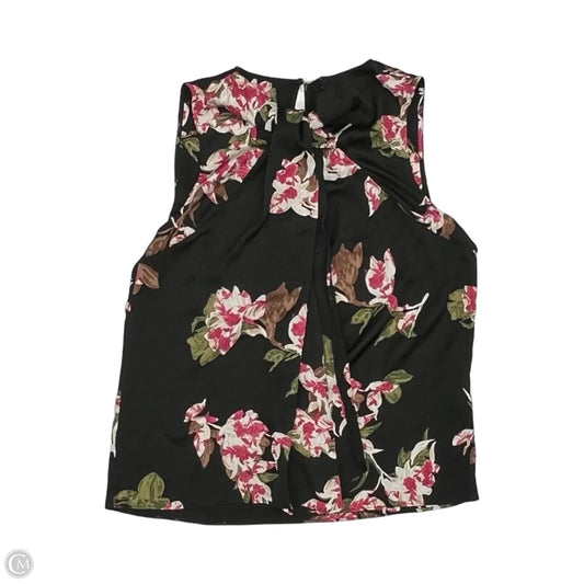 Blouse Sleeveless By White House Black Market In Black & Pink, Size: M