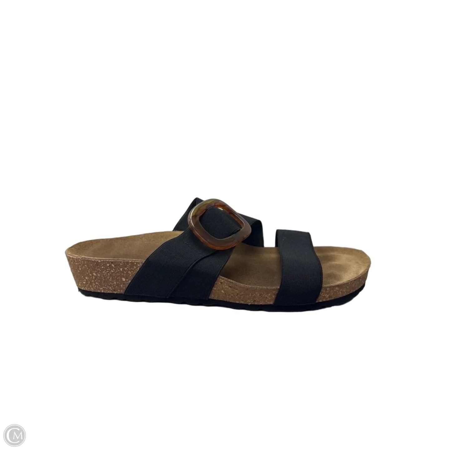 Sandals Flats By Italian Shoemakers In Black, Size: 8