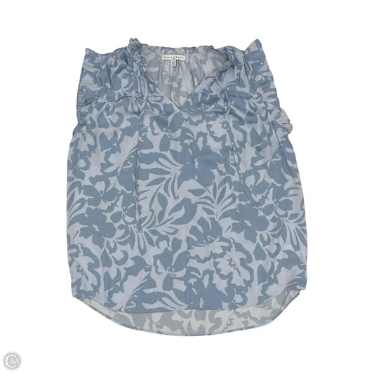 Blouse Sleeveless By Maison Damelie In Blue, Size: S