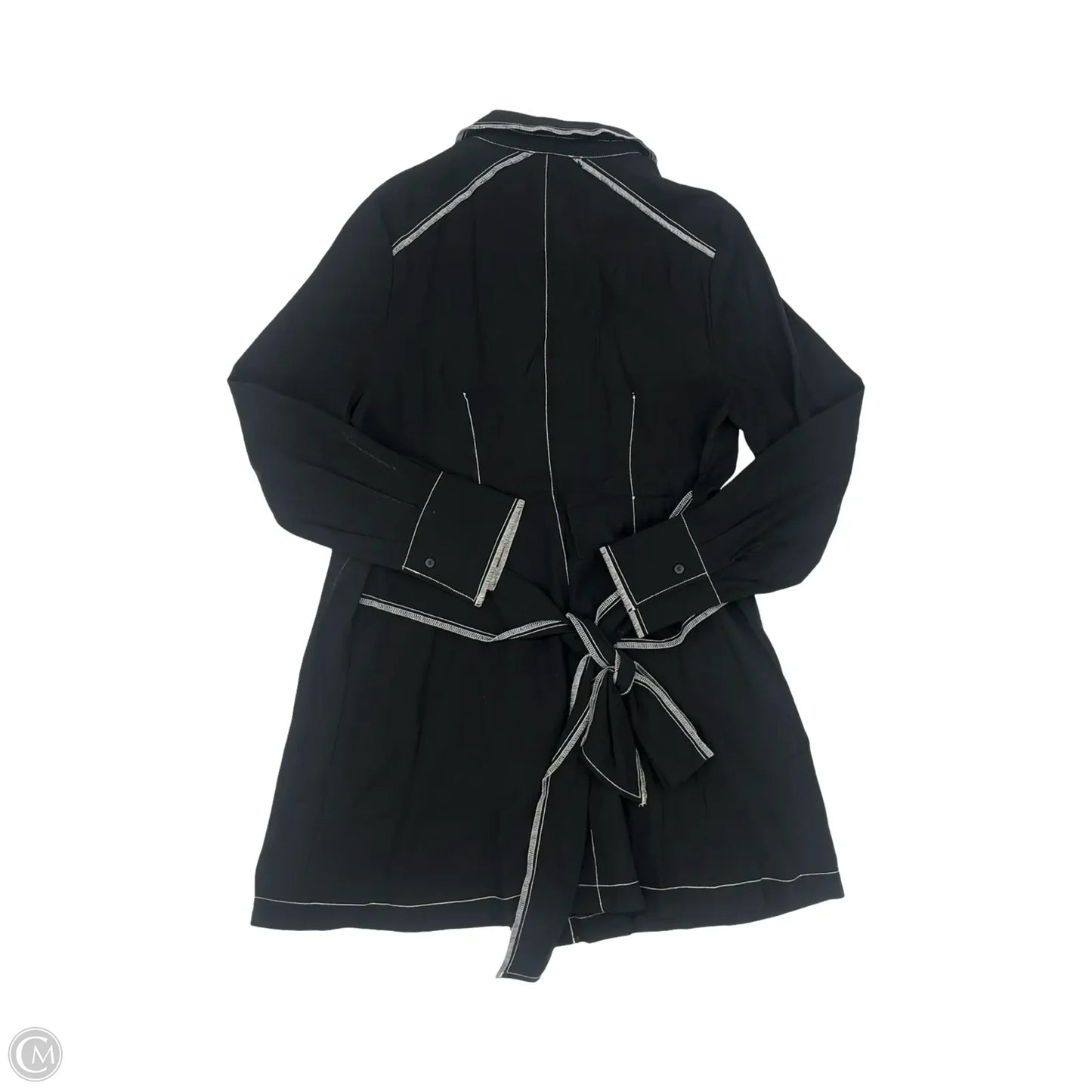 Jacket Shirt By Top Shop In Black & White, Size: 10