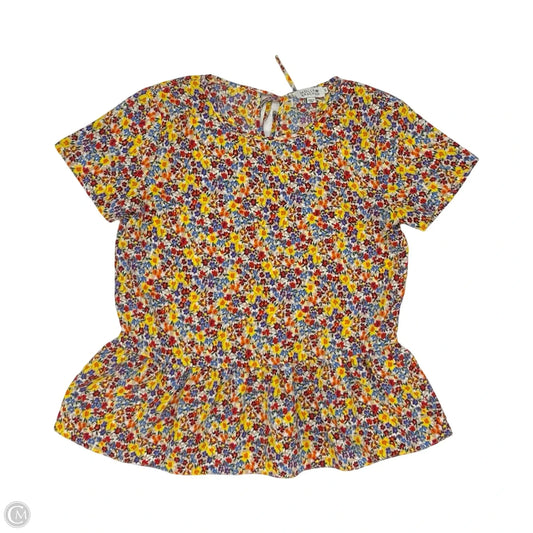 Blouse Short Sleeve By Molly Bracken In Floral Print, Size: S