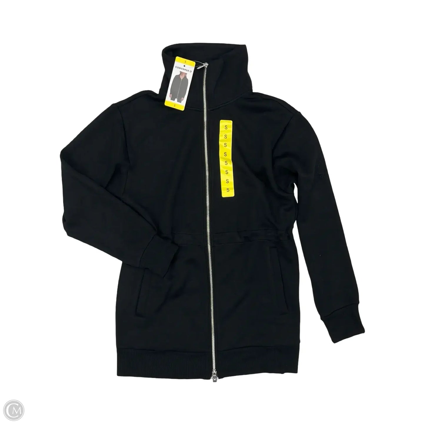 Sweatshirt Collar By Converse In Black, Size: S