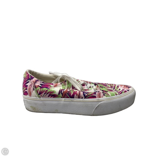 Shoes Sneakers By Vans In Green & Purple, Size: 9.5
