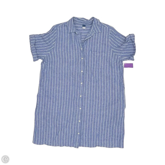 Dress Casual Short By Old Navy In Blue & White, Size: L