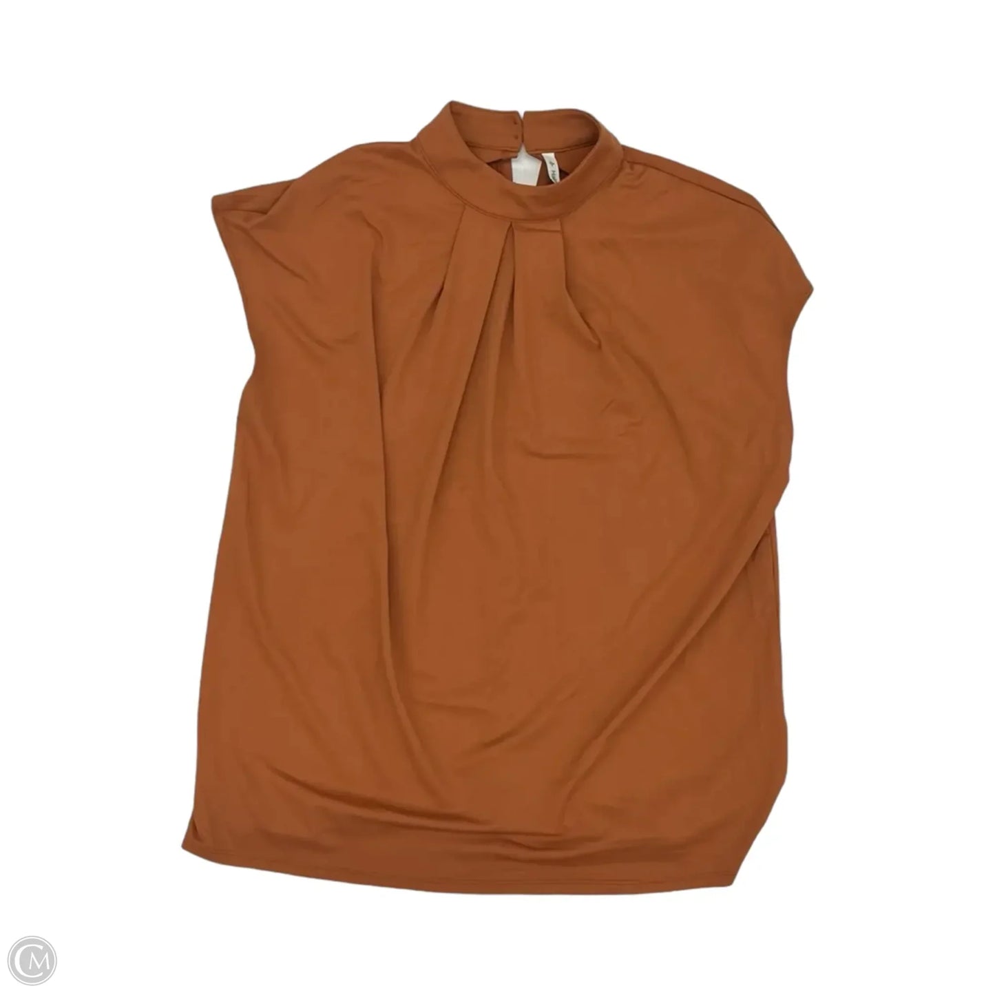 Blouse Short Sleeve By Halara In Orange, Size: S