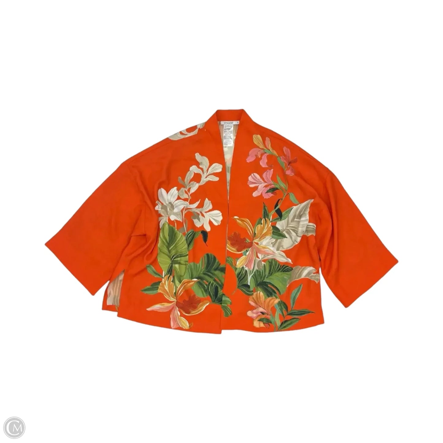 Bolero By Chicos In Orange, Size: S