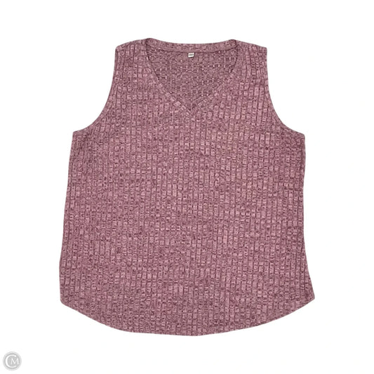 Top Sleeveless By Cme In Red, Size: 2x