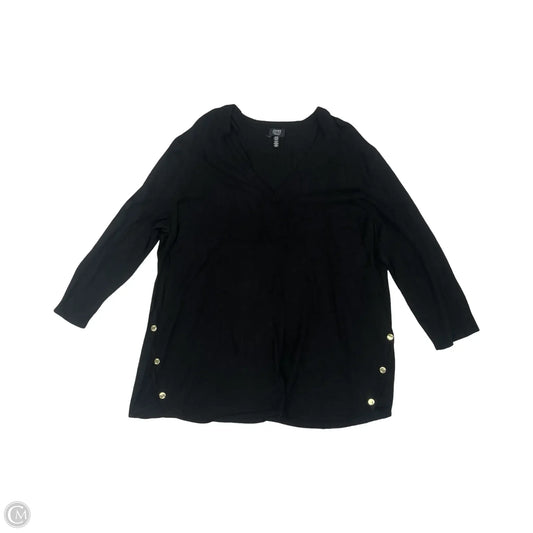 Sweater By Jones New York In Black, Size: 2x