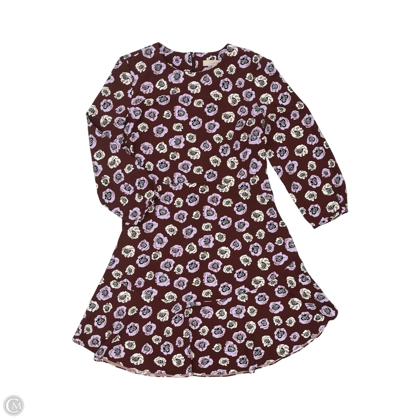 Dress Party Short By Loft In Maroon, Size: 14