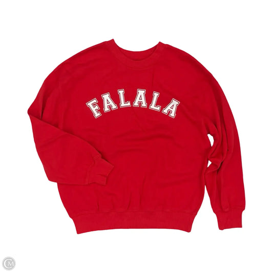 Sweatshirt Crewneck By Tres Bien In Red, Size: S