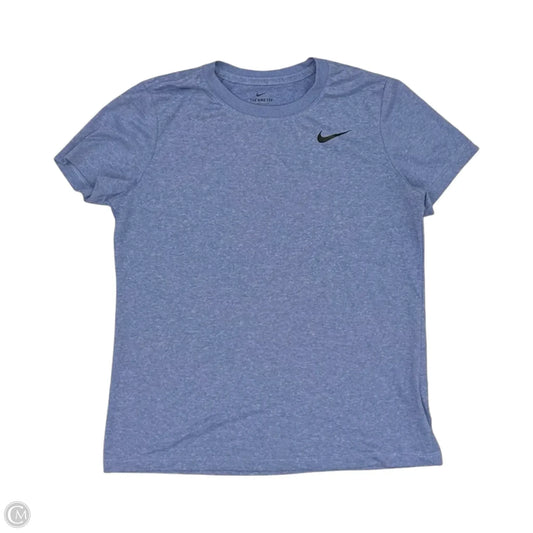 Athletic Top Short Sleeve By Nike Apparel In Blue, Size: M