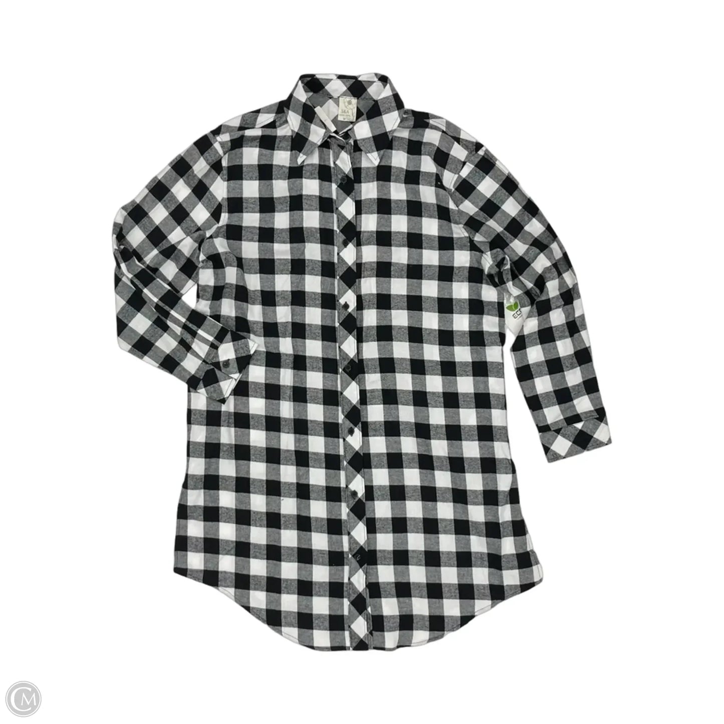 Dress Casual Short By Clothes Mentor In Black & White, Size: M