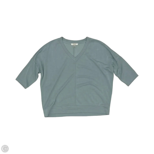 Top Short Sleeve By Cable And Gauge In Aqua, Size: M