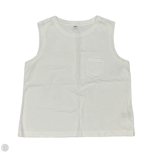 Top Sleeveless Basic By Old Navy In White, Size: L