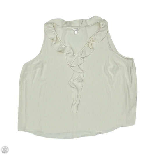 Blouse Sleeveless By Lc Lauren Conrad In Cream, Size: 4x
