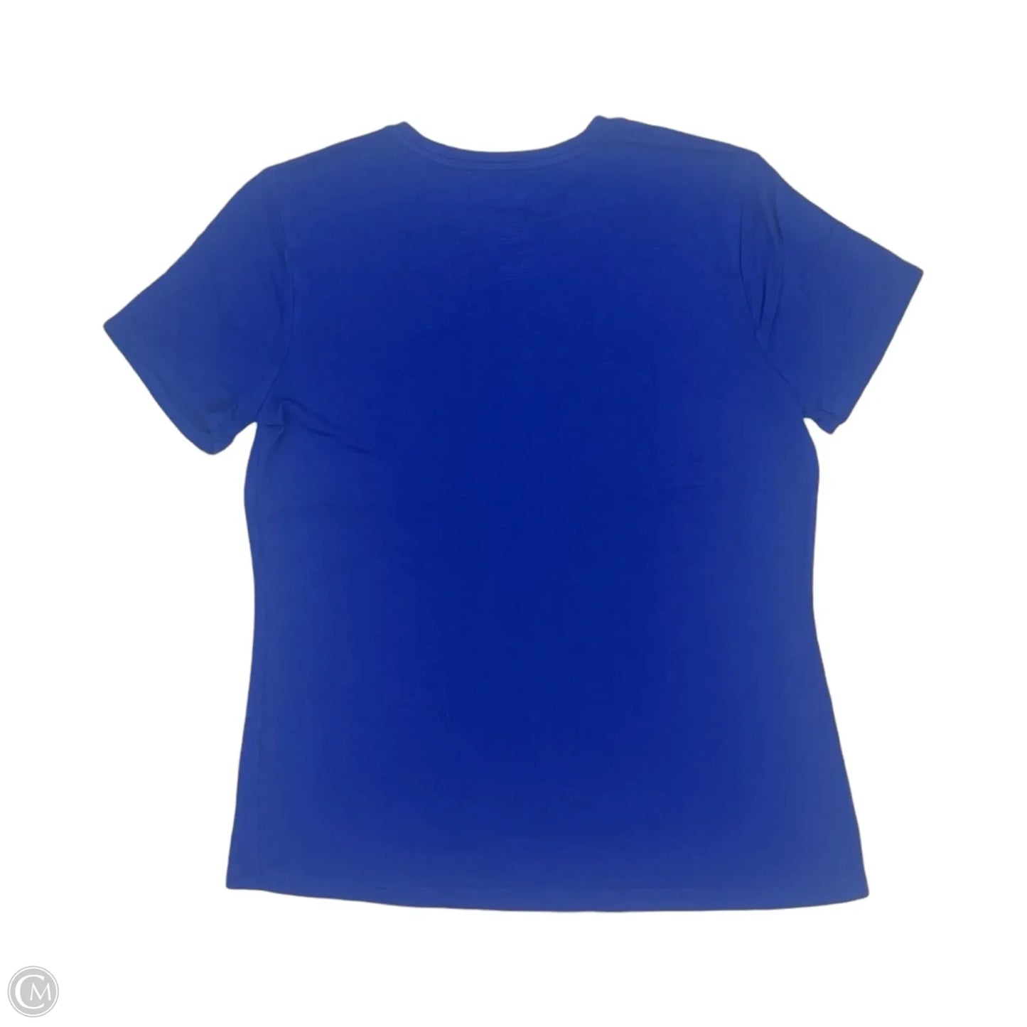 Top Short Sleeve Basic By Nine West Apparel In Blue, Size: M