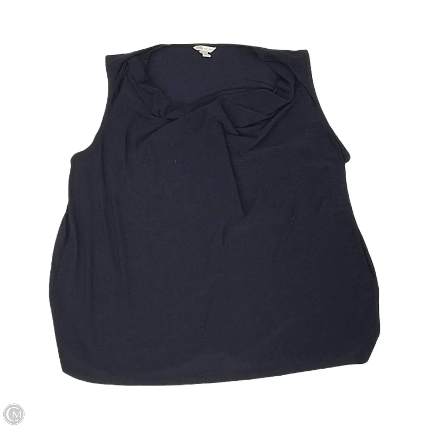 Blouse Sleeveless By Cato In Navy, Size: 2x