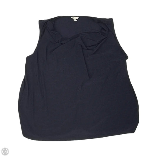 Blouse Sleeveless By Cato In Navy, Size: 2x