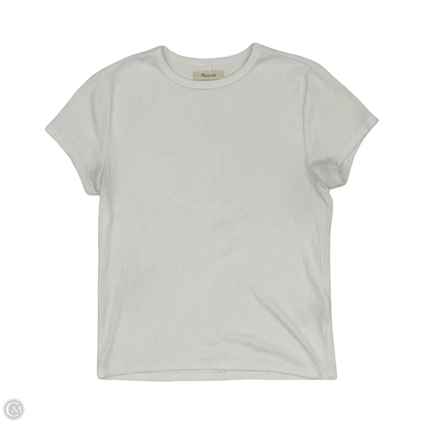 Top Short Sleeve Basic By Madewell In White, Size: S