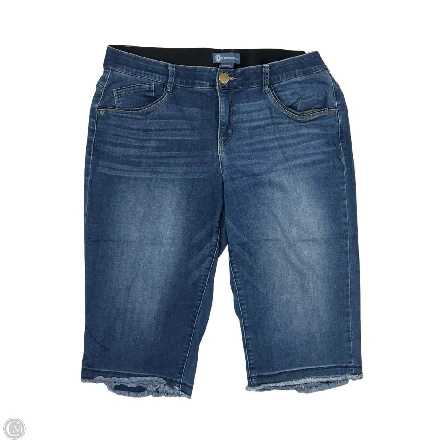 Jeans Cropped By Democracy In Blue Denim, Size: 20w