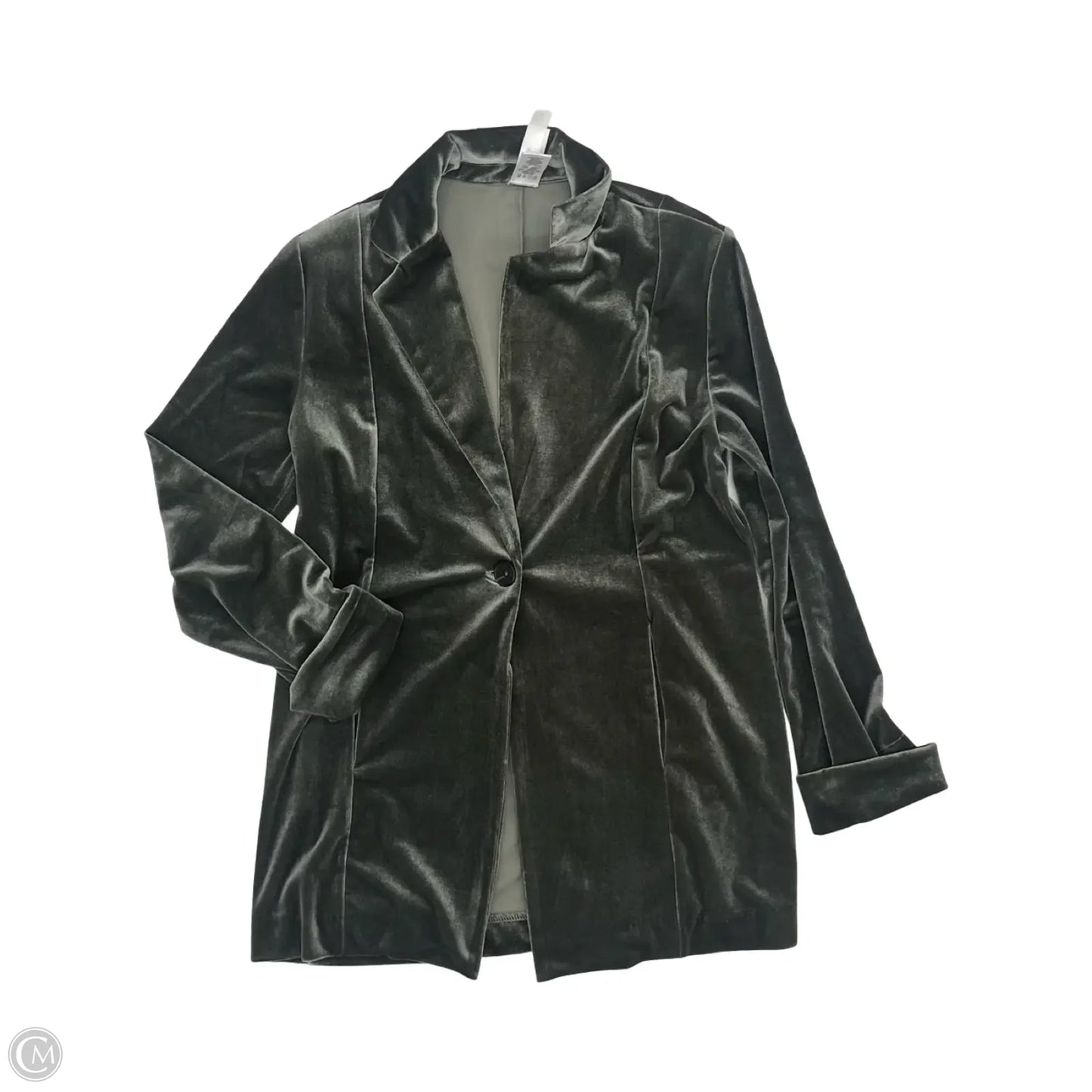 Blazer By Clothes Mentor In Grey, Size: Xxs