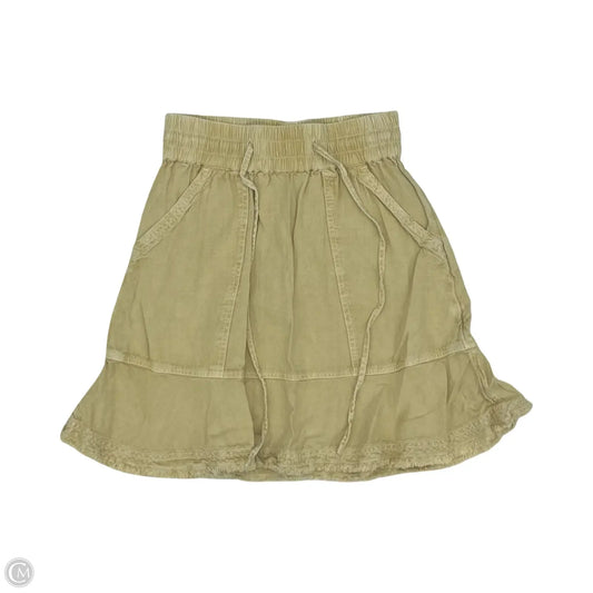 Skirt Mini & Short By Pilcro In Yellow, Size: Xs