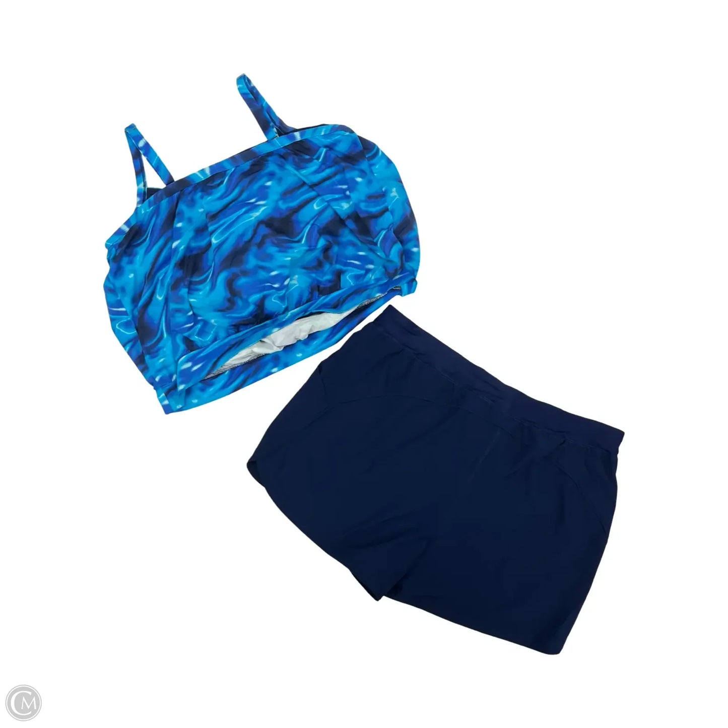 Swimsuit 2pc By Lands End In Blue, Size: 26