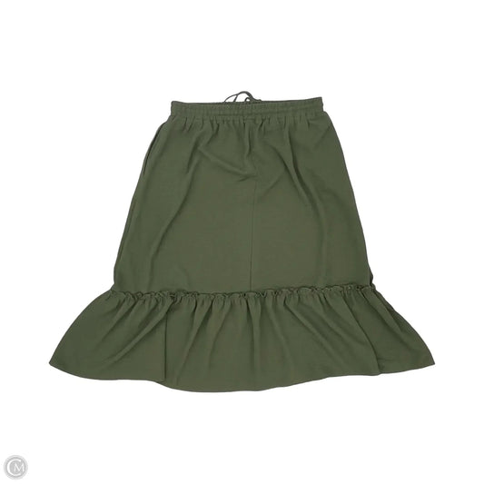 Skirt Midi By Clothes Mentor In Green, Size: Xl