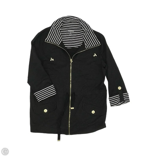 Sweatshirt Collar By Charter Club In Black & White, Size: M