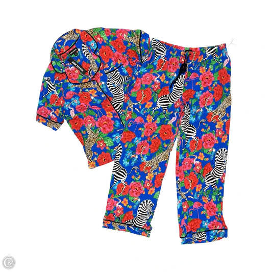 Pajamas 2pc By Clothes Mentor In Multi-colored, Size: L