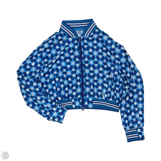 Athletic Jacket By Free People In Blue, Size: L