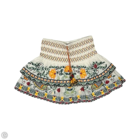 Skirt Mini & Short By Zara In Cream, Size: M