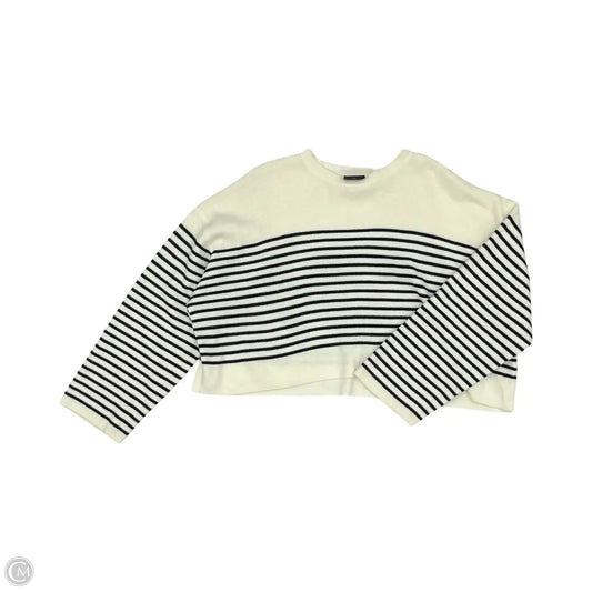 Sweater By Miou Muse In Black & Cream, Size: M