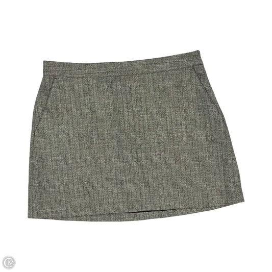Skirt Mini & Short By Express In Black & Gold, Size: 14