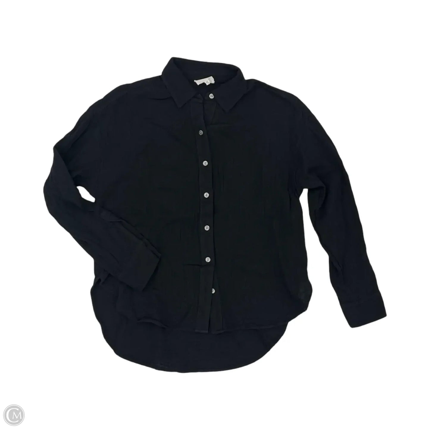 Blouse Long Sleeve By Lou And Grey In Black, Size: Xs