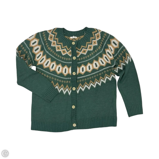 Sweater Cardigan By Maurices In Green, Size: Xl
