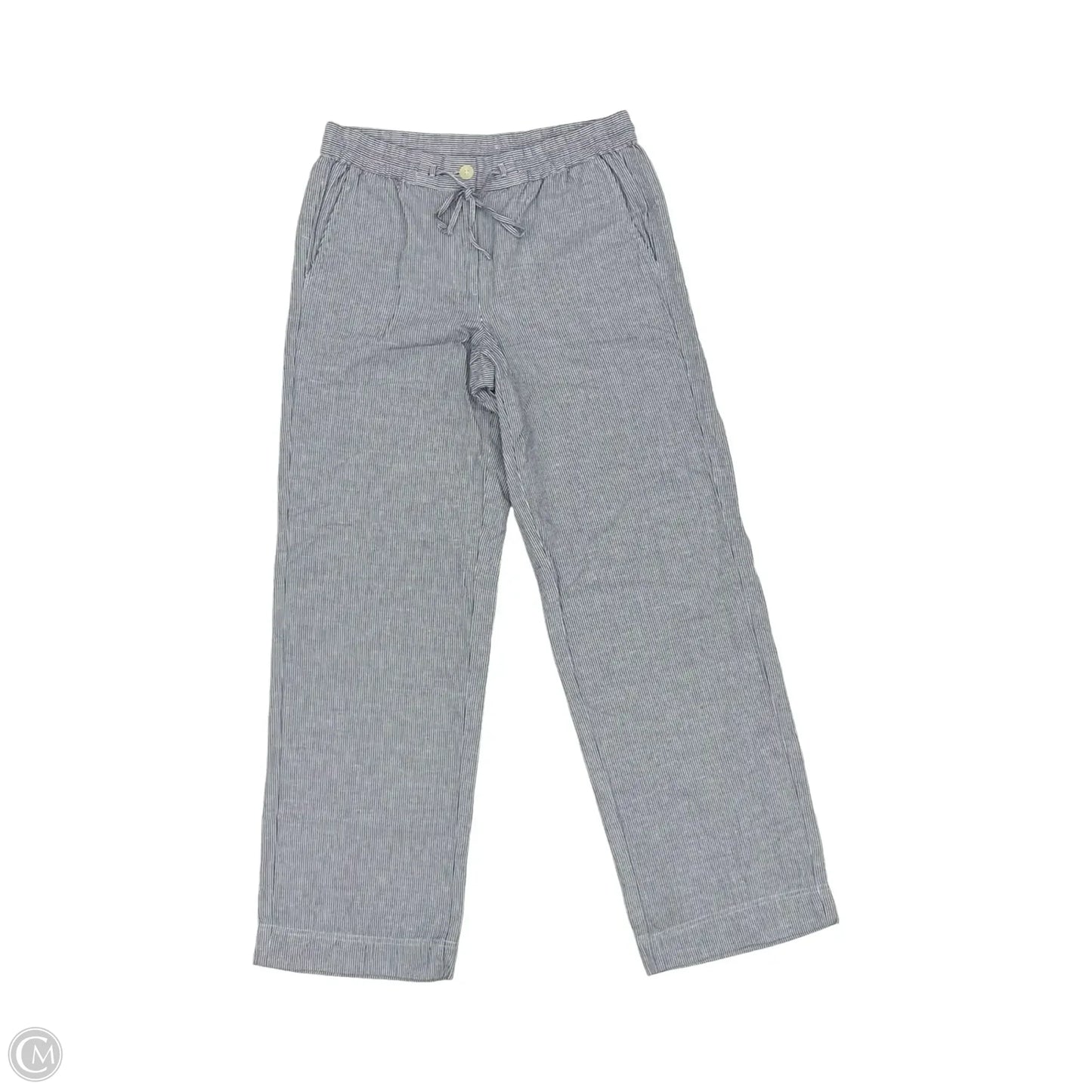 Pants Linen By Talbots In Blue & White, Size: 6