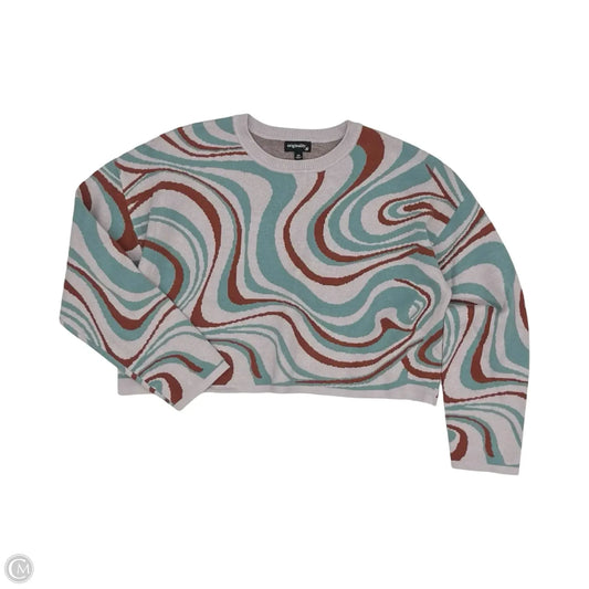 Sweater By Originality In Green & Pink, Size: M