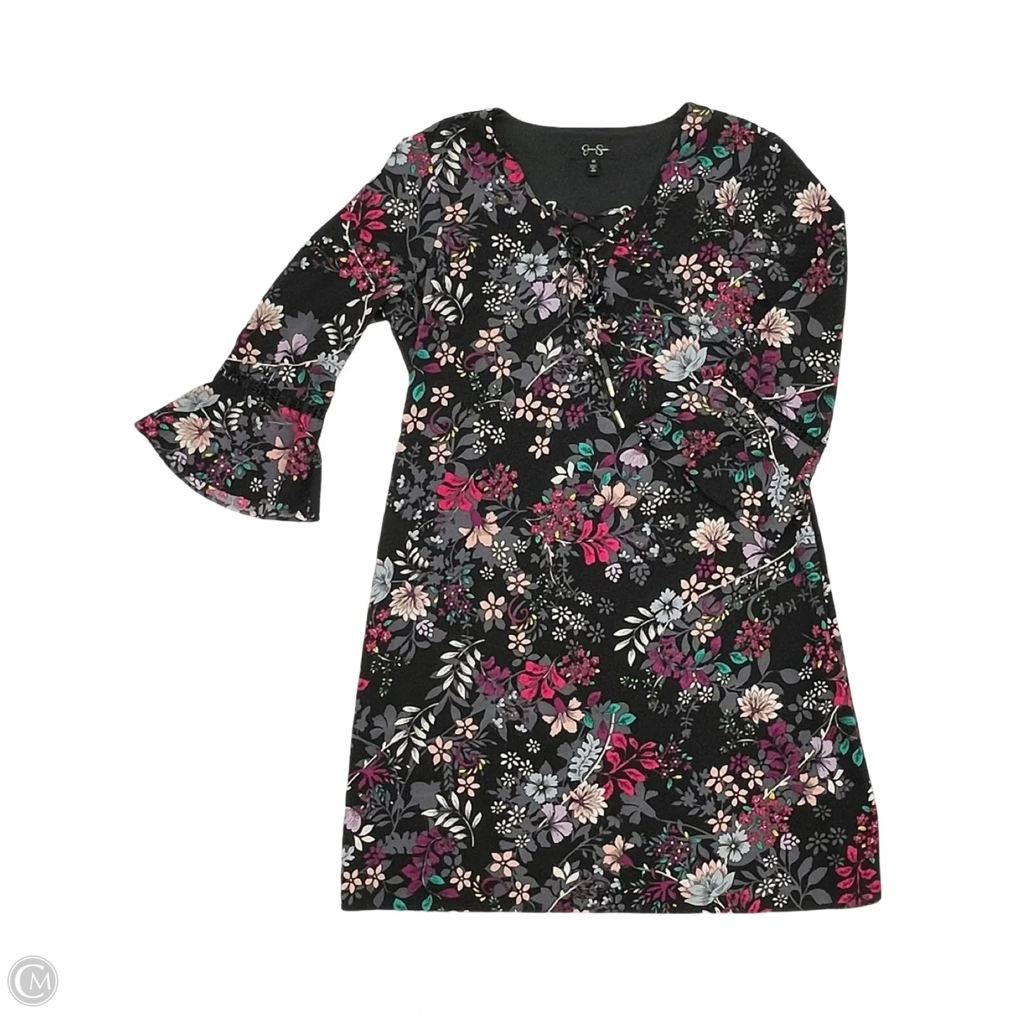 Dress Work By Jessica Simpson In Floral Print, Size: 12