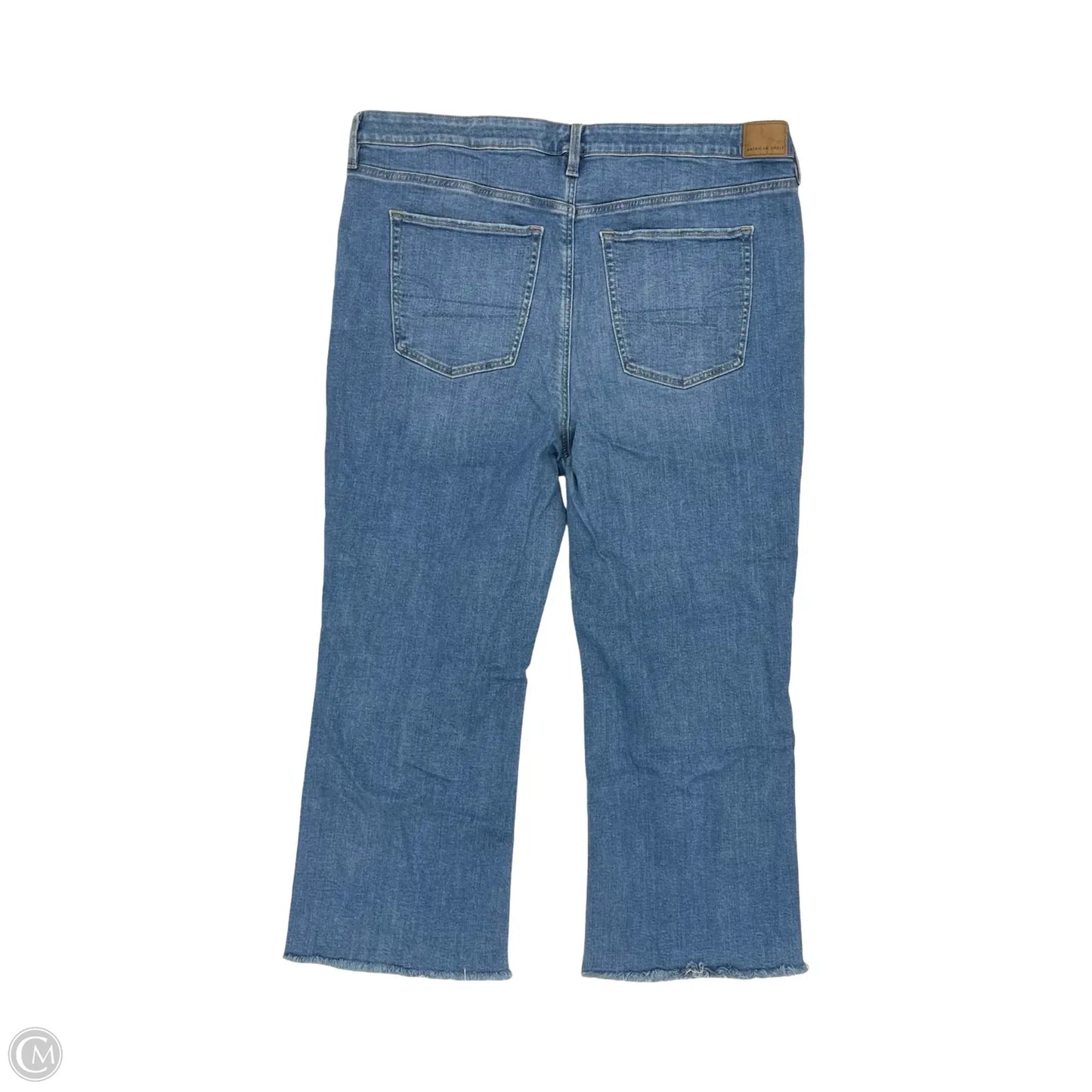 Jeans Cropped By American Eagle In Blue Denim, Size: 20
