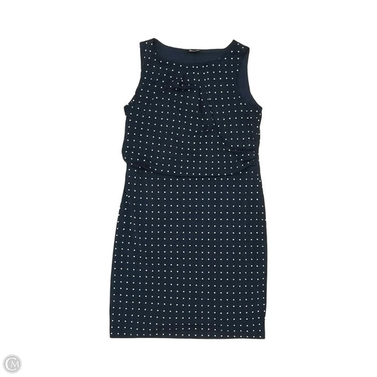 Dress Party Midi By Relativity In Blue & White, Size: L