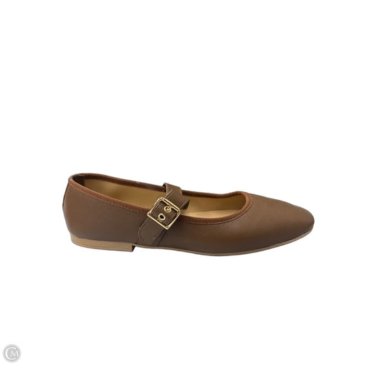 Shoes Flats By Italian Shoemakers In Brown, Size: 10