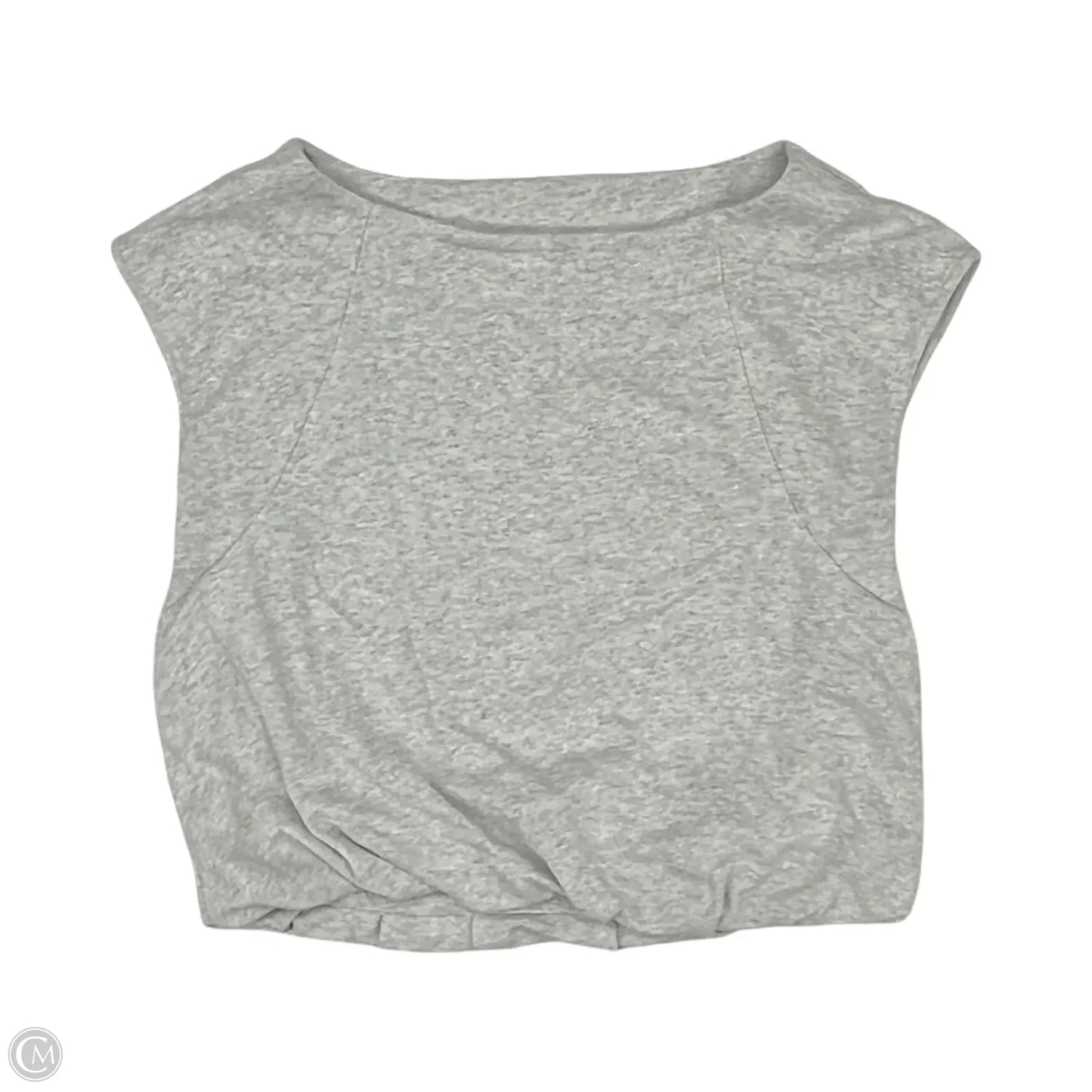 Top Short Sleeve By Loft In Grey, Size: M