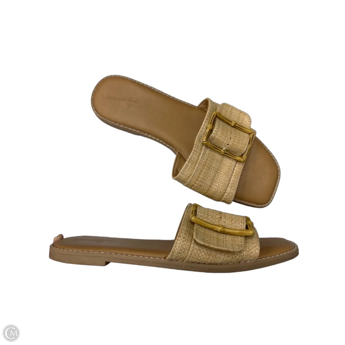Sandals Flats By Universal Thread In Tan, Size: 8