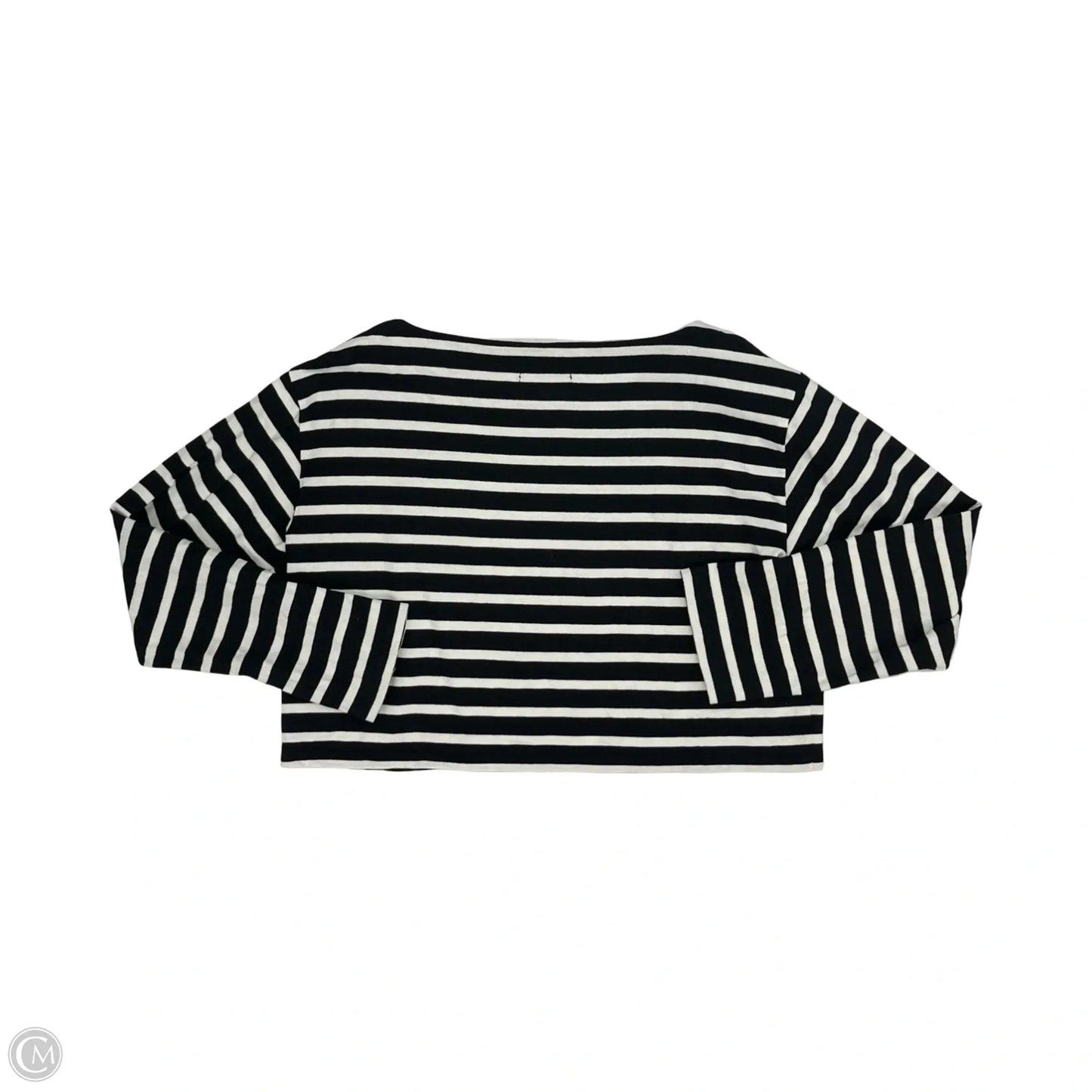 Top Long Sleeve By J. Crew In Black & White, Size: S