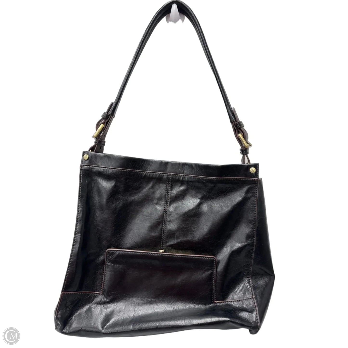 Handbag Leather By Hobo Intl, Size: Medium